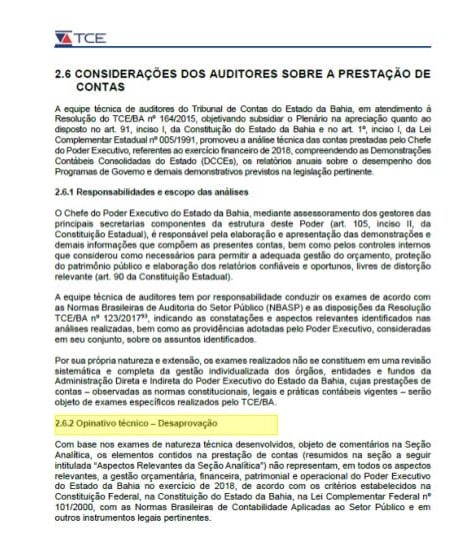 Prestação de contas