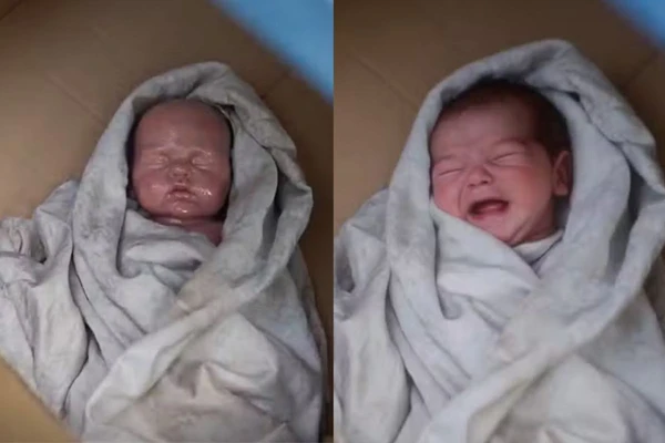 Um boneco foi usado com base para criar bebê de IA