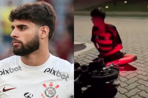 Yuri Alberto parou para ajudar jovem acidentado