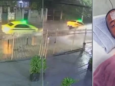 Imagem - Taxista perde a visão após tampa solta de bueiro fazer táxi 'voar' no Rio