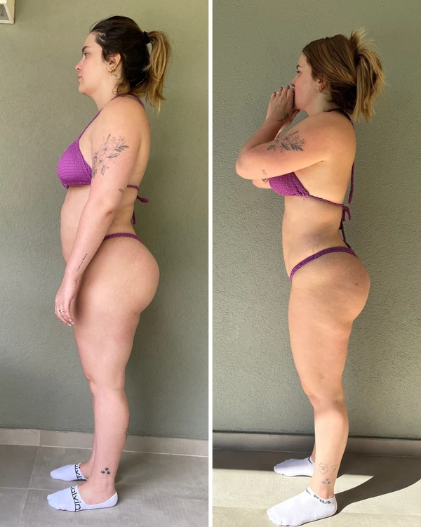 Antes e depois de Viih Tube por Reprodução/Instagram