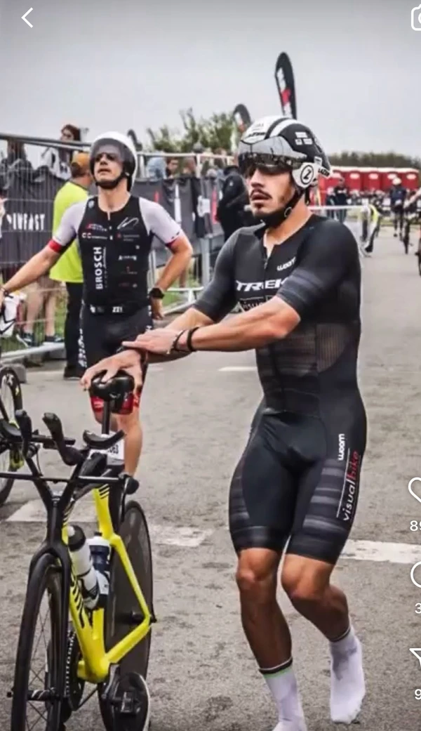 Juca Diniz é triatleta  por Reprodução