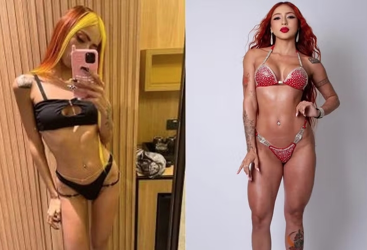 Ruivinha de Marte; antes e depois  por Reprodução/Redes Sociais 