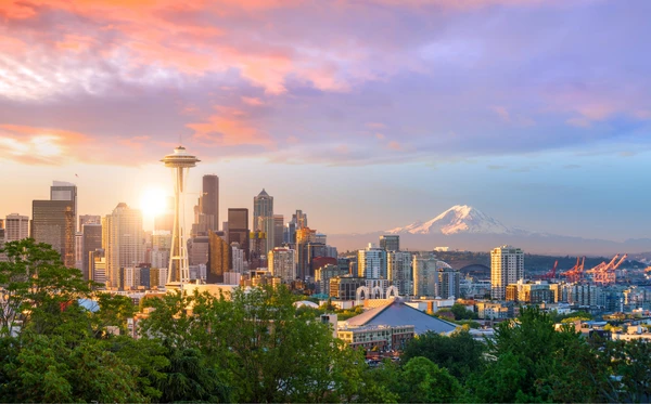 Vista do centro de Seattle