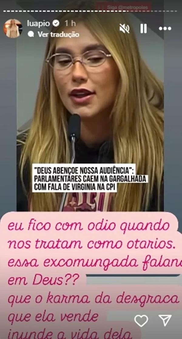 Internautas apontaram 'praga' de Luana Piovani