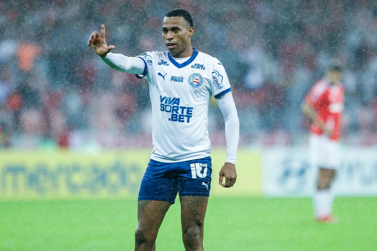 Jean Lucas em Internacional x Bahia, pela Copa Libertadores