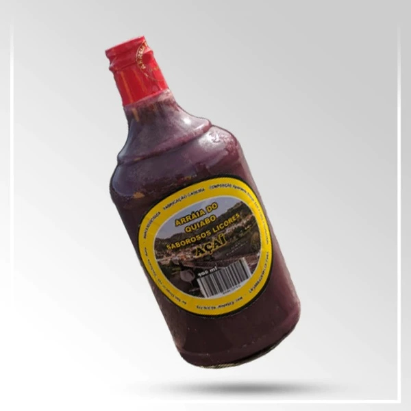 Licor de Açaí por Reprodução/Licores de Cachoeira