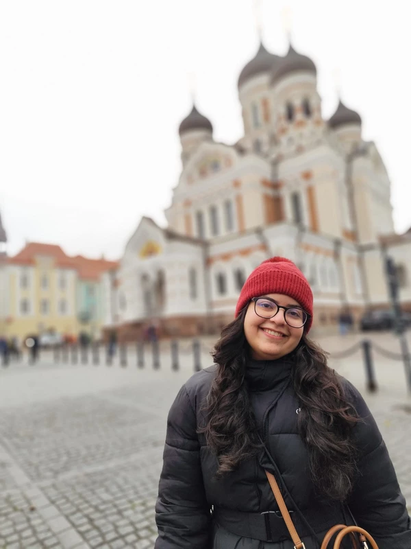 A astróloga Carol Seabra passou o aniversário em Tallin na Estônia, pela revolução solar
