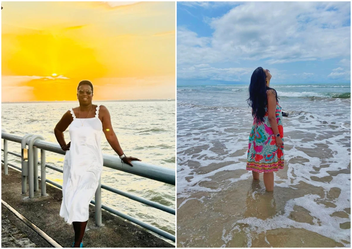 A designer Cíntia Silva e a psicóloga Mariana Moura viajaram para os locais indicados pela revolução solar: Belém e Recife