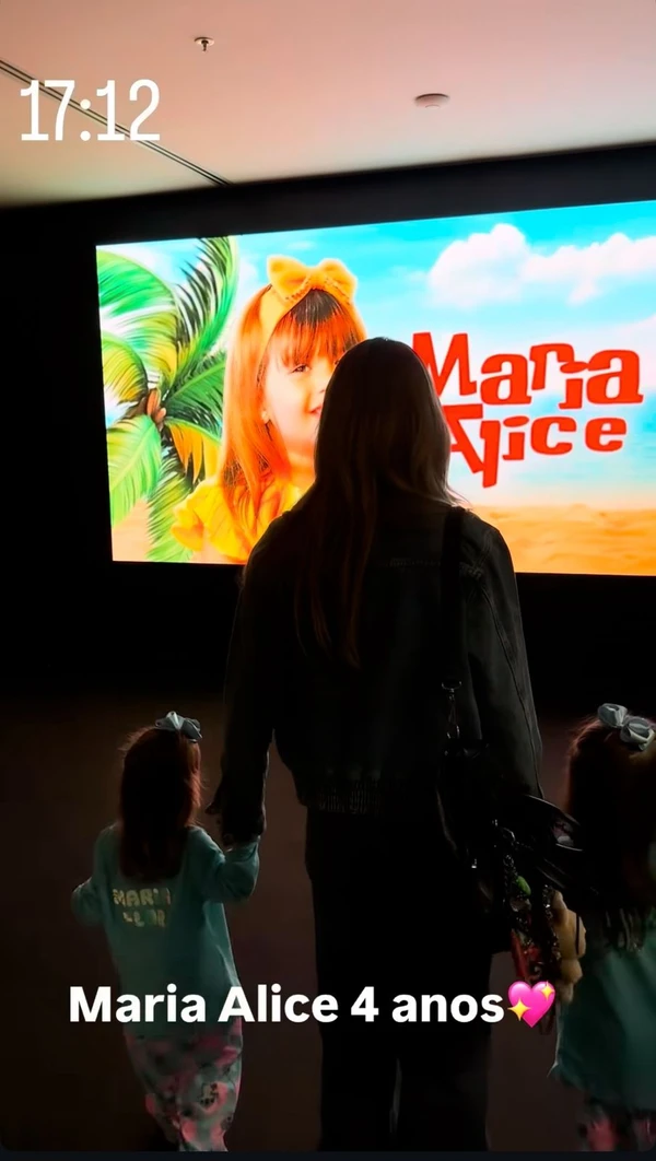 Aniversário foi em sala de cinema, fechada para a festa por Reprodução