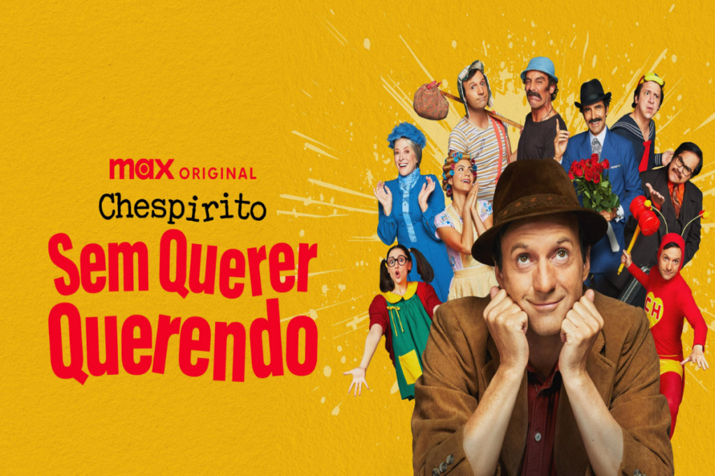 A série &#8220;Chespirito: Sem Querer Querendo&#8221; conta a trajetória de sucesso de Roberto Gómez Bolanõs (Imagem: Reprodução digital | Max)