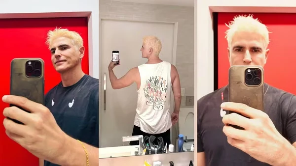 Reynaldo Gianecchini platinado por Reprodução/Redes Sociais 