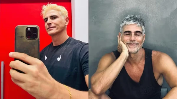 Reynaldo Gianecchini platinado por Reprodução/Redes Sociais 
