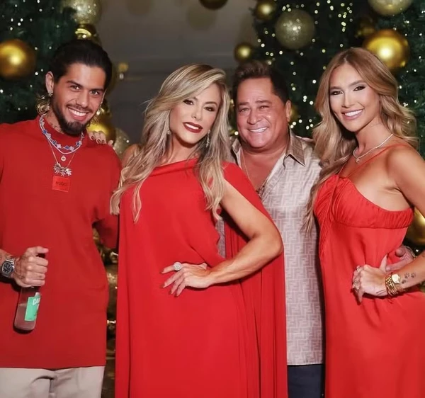 Zé Felipe, Poliana, Leonardo e Virginia  por Reprodução/Instagram