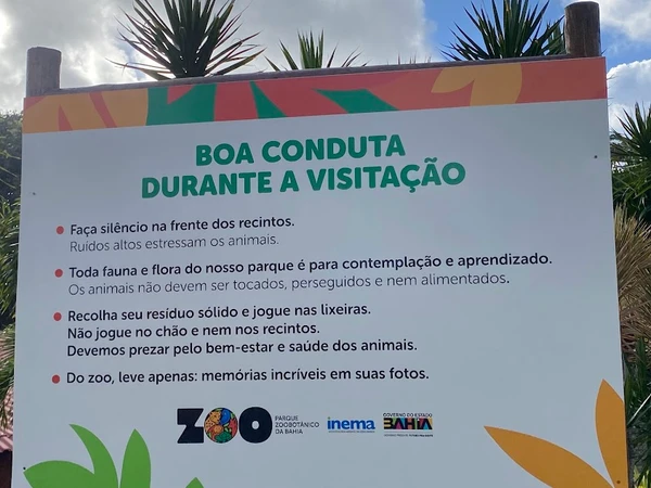 Veja mapa e regras do zoo por Esther Morais