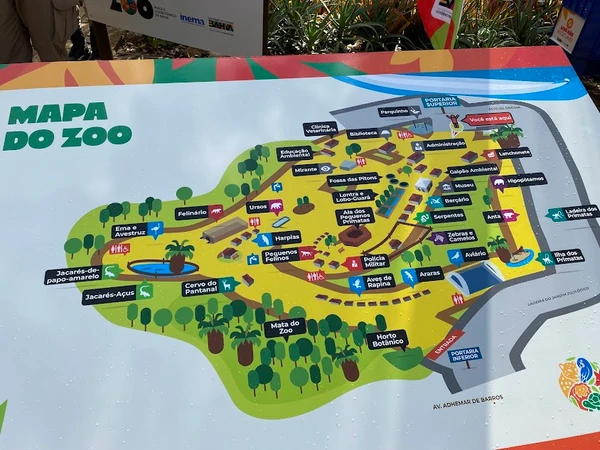 Veja mapa e regras do zoo por Esther Morais