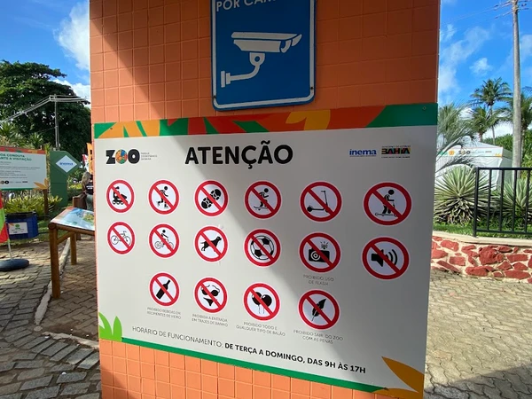 Veja mapa e regras do zoo por Esther Morais
