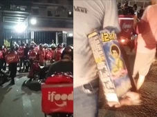 Imagem - Cliente agride entregador e motoboys soltam rojões em protesto na frente de prédio; veja vídeo