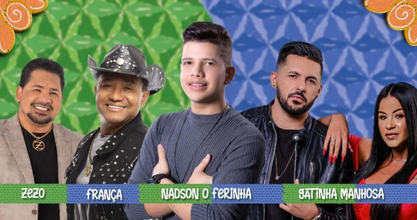 Atrações do São João em Feira por Divulgação