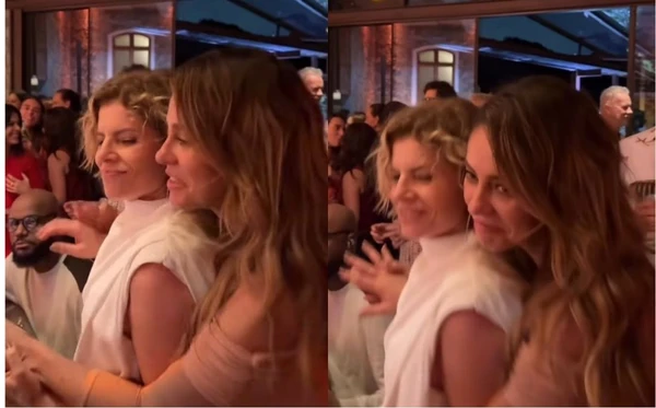 Debora Bloch reuniu amigos  e o elenco de Vale Tudo em festa de aniversário