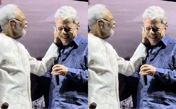 Gilberto Gil eChico Buarque cantam 'Cálice' em show no Rio de Janeiro