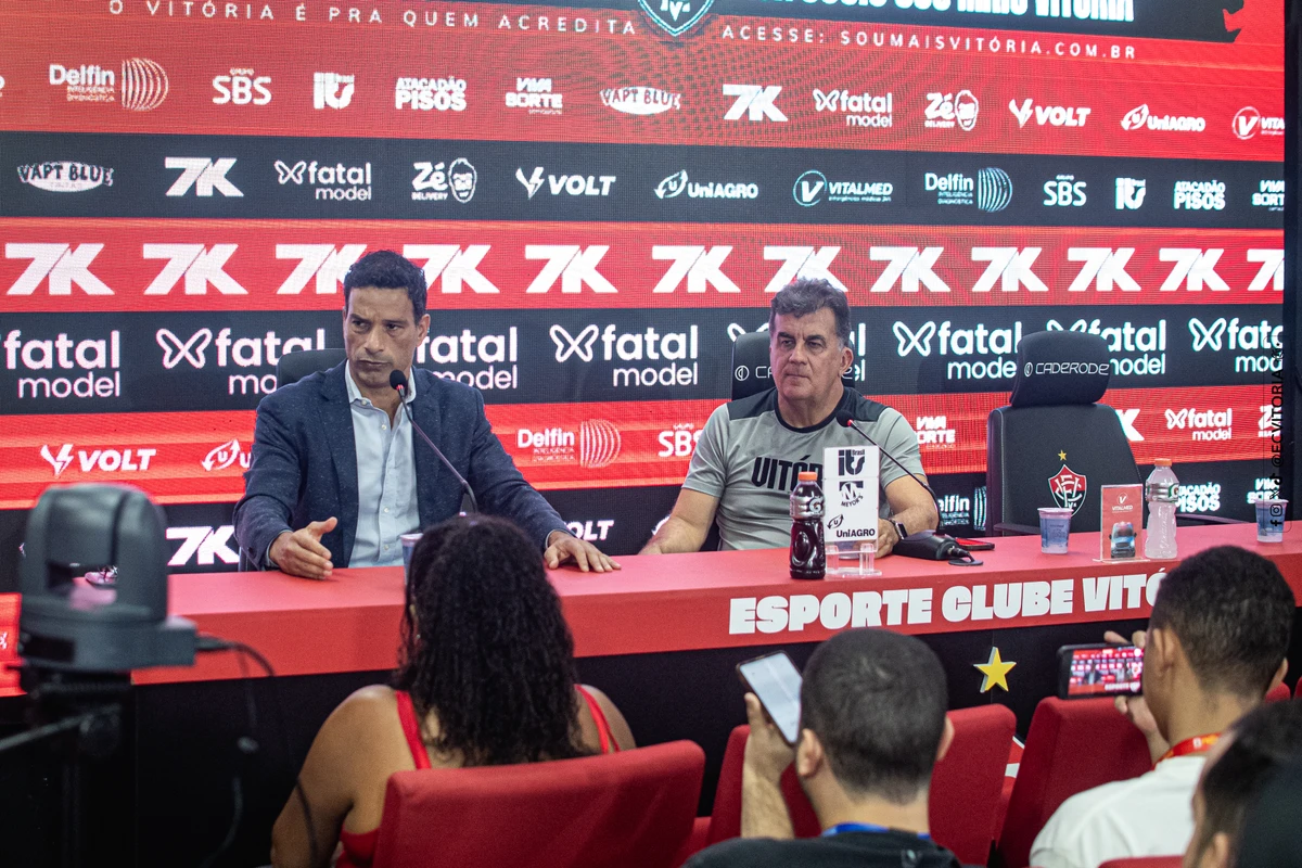 Gustavo Vieira foi apresentado como novo executivo de futebol do Vitória por Victor Ferreira/EC Vitória