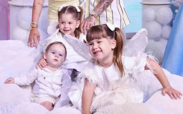 Maria Alice, Maria Flor e José Leonardo 