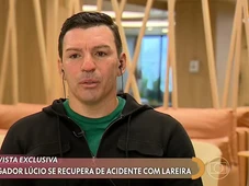 Imagem - Ex-jogador Lúcio fala de acidente que queimou 20% do seu corpo: 'Caminhada é longa'