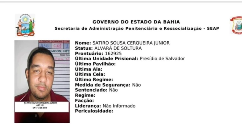 Imagem - Deputado entra na Justiça contra nomeação de ex-detento para cargo em presídio de Salvador