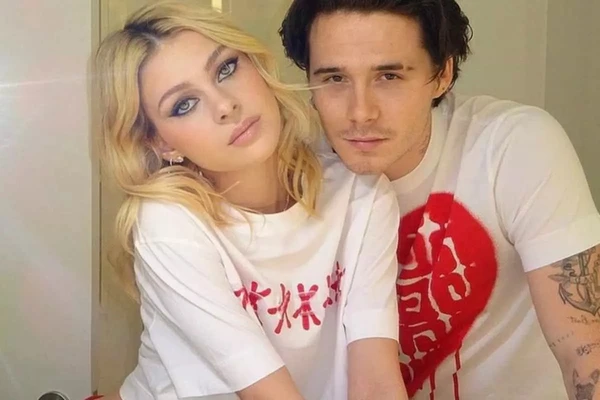 Brooklyn Beckham e a esposa Nicola Peltz por Reprodução/Redes Sociais 