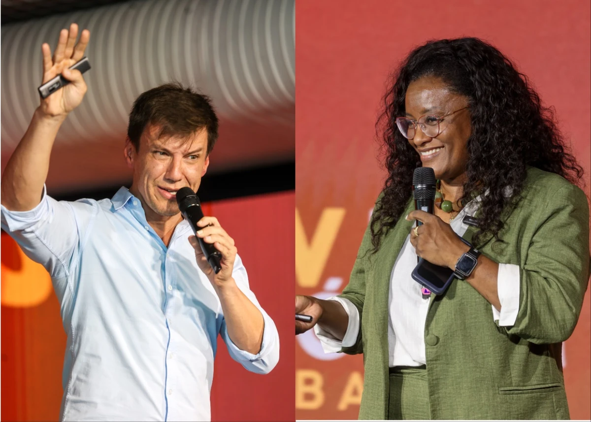 Felipe Suhre e Jandaraci Araujo no IV ESG Fórum 