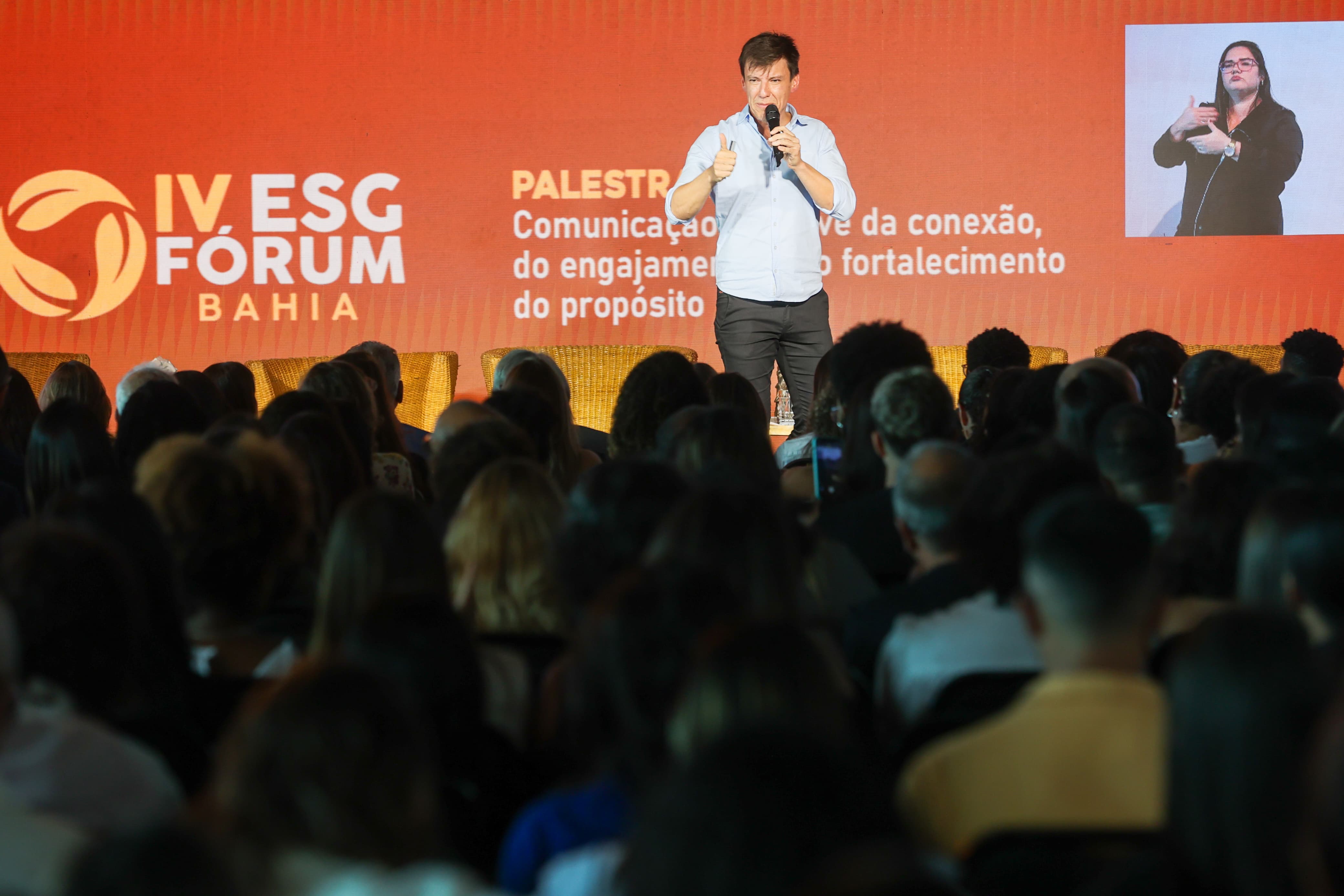 Felipe Suhre no IV ESG Fórum Bahia por Marina Silva/CORREIO