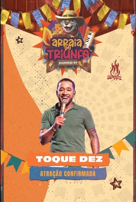 Toque Dez foi confirmada na festa por Reprodução