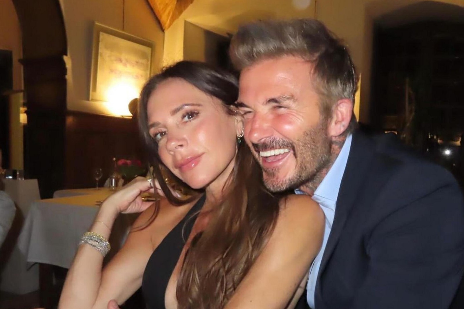 Victoria Beckham e David Beckham  por Reprodução/Redes Sociais    
