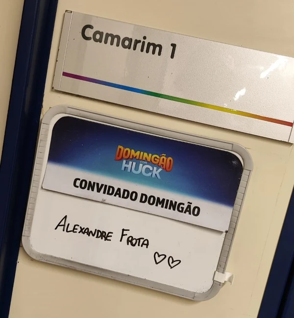 Alexandre Frota e´convidado no Domigão do Hulk  por Reprodução/Redes Sociais 