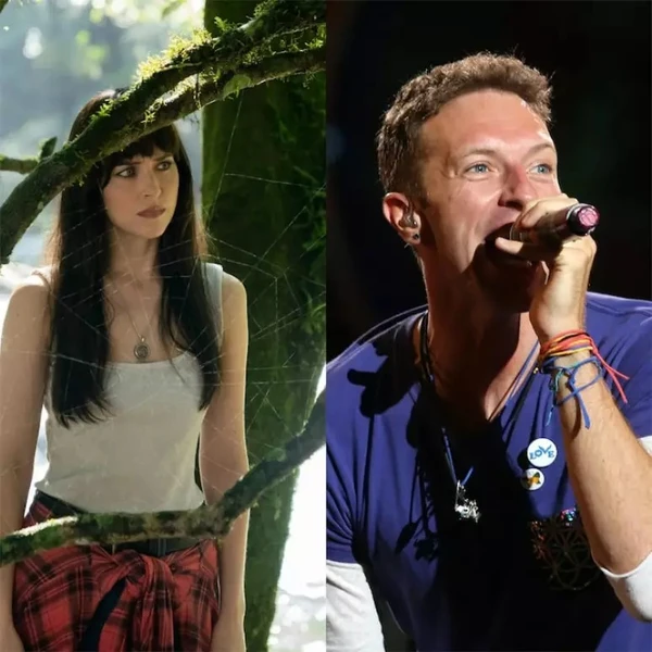 Dakota Johnson e Chris Martin terminam relacionamento por Reprodução