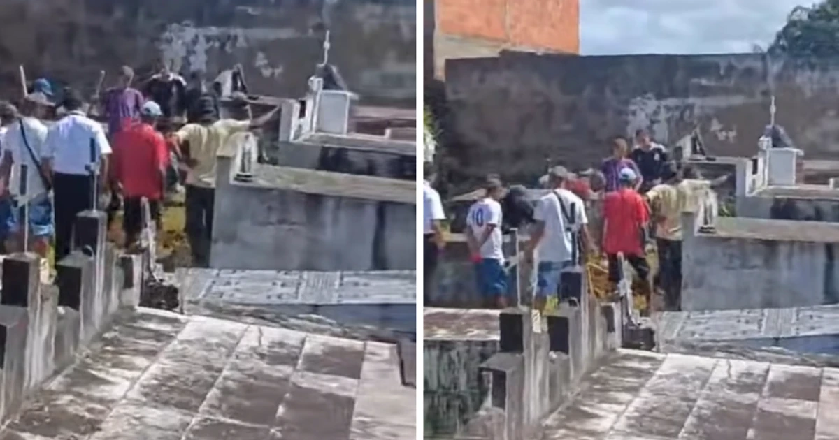 Imagem - Família cava sepultura de bebê de 11 meses após não encontrar cova aberta em cemitério