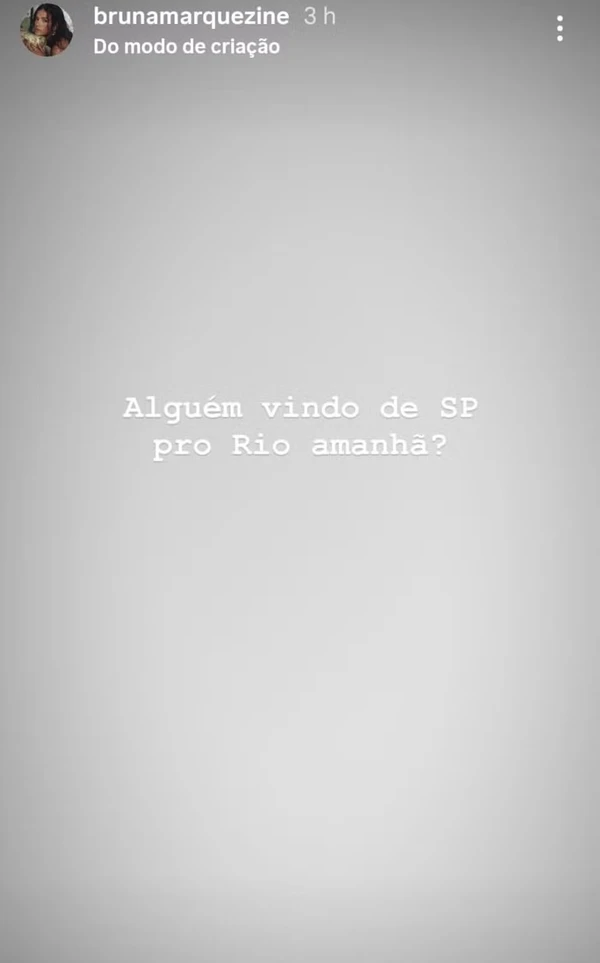 Bruna Marquezine pediu favor