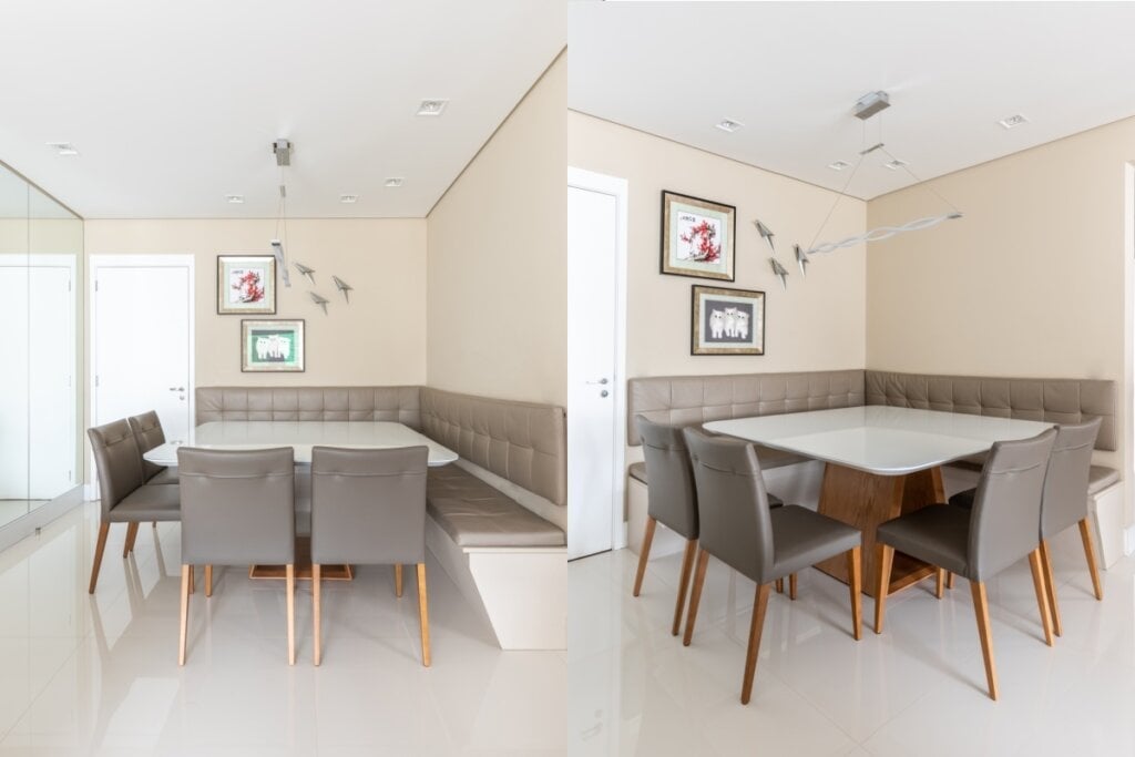 O canto alemão se encaixa em todos os estilos de decoração (Projeto: Cristiane Schiavoni Arquitetura e Decoração | Imagem: Guilherme Pucci)