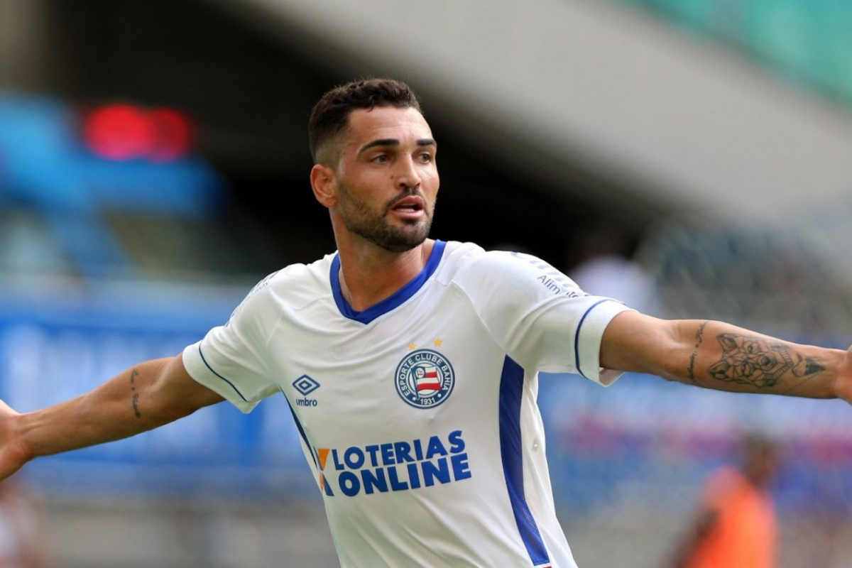 Gilberto marcou 2 gols  por Felipe Oliveira/EC Bahia