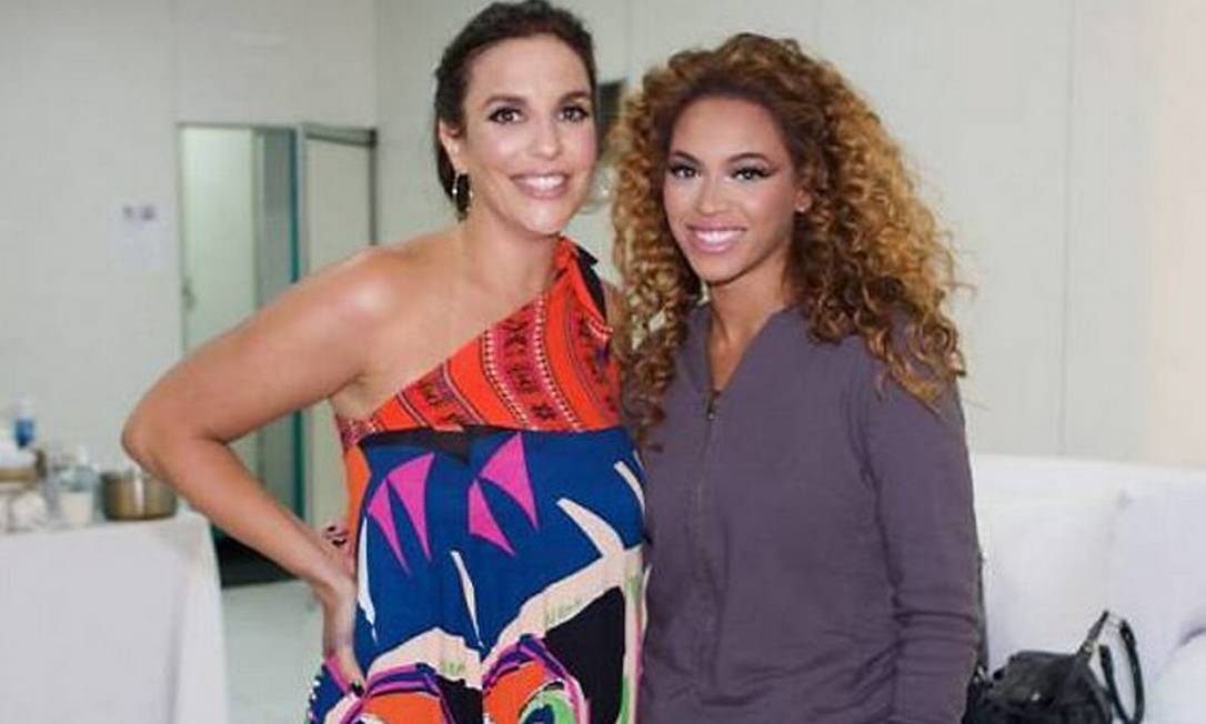 Ivete Sangalo e Beeyoncê por Arquivo pessoal de Ivete