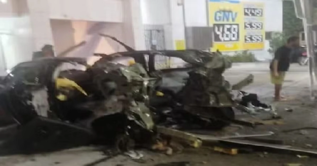 Imagem - Explosão em posto de gasolina deixa um morto e um ferido