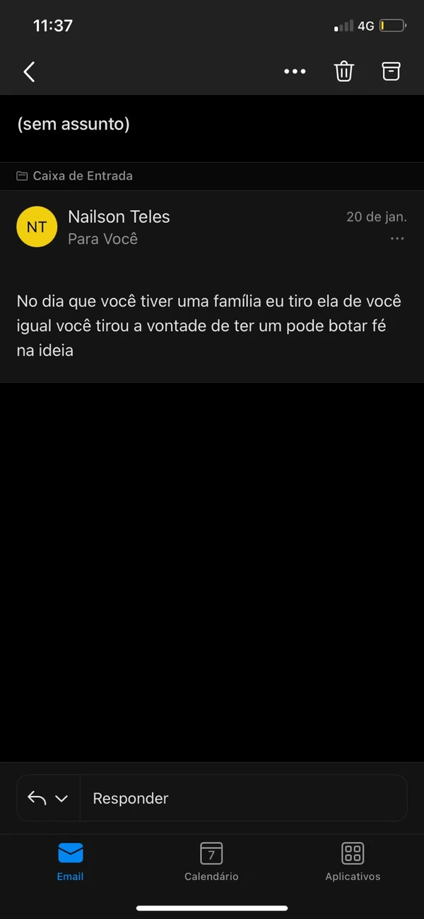 Homem enviou ameaças por e-mail e mensagens de texto  por Reprodução