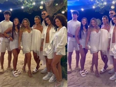 Imagem - Filhos de Xanddy e Carla Perez surgem com namoradas em festa de famosa em Salvador