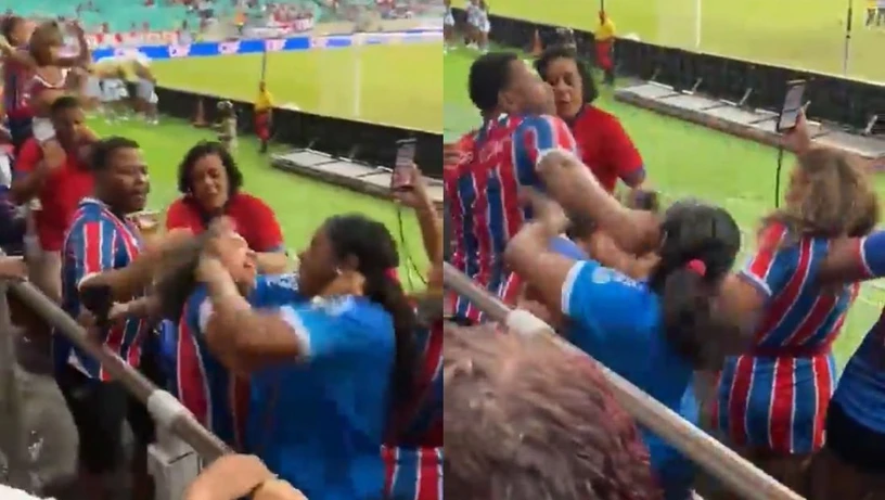 Imagem - Quatro torcedores do Bahia são detidos após briga durante jogo na Fonte Nova; veja vídeo