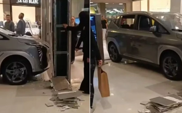 Criança bateu carro de R$ 175 mil que estava exposto em shopping