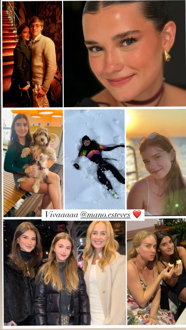 Homenagem de Angélica para Manoela Esteves por Reprodução/Redes Sociais
