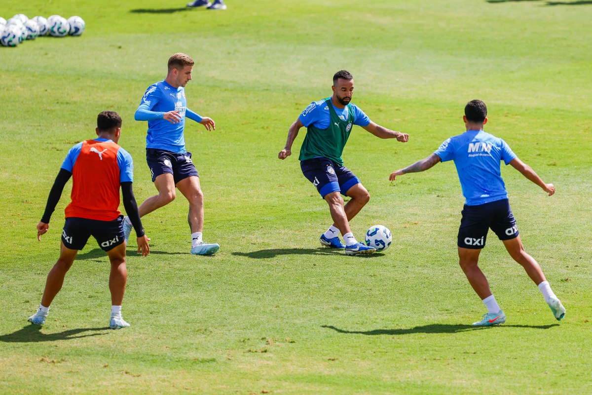Elenco do Bahia em preparação para encarar o Bragantino  por Divulgação/EC Bahia