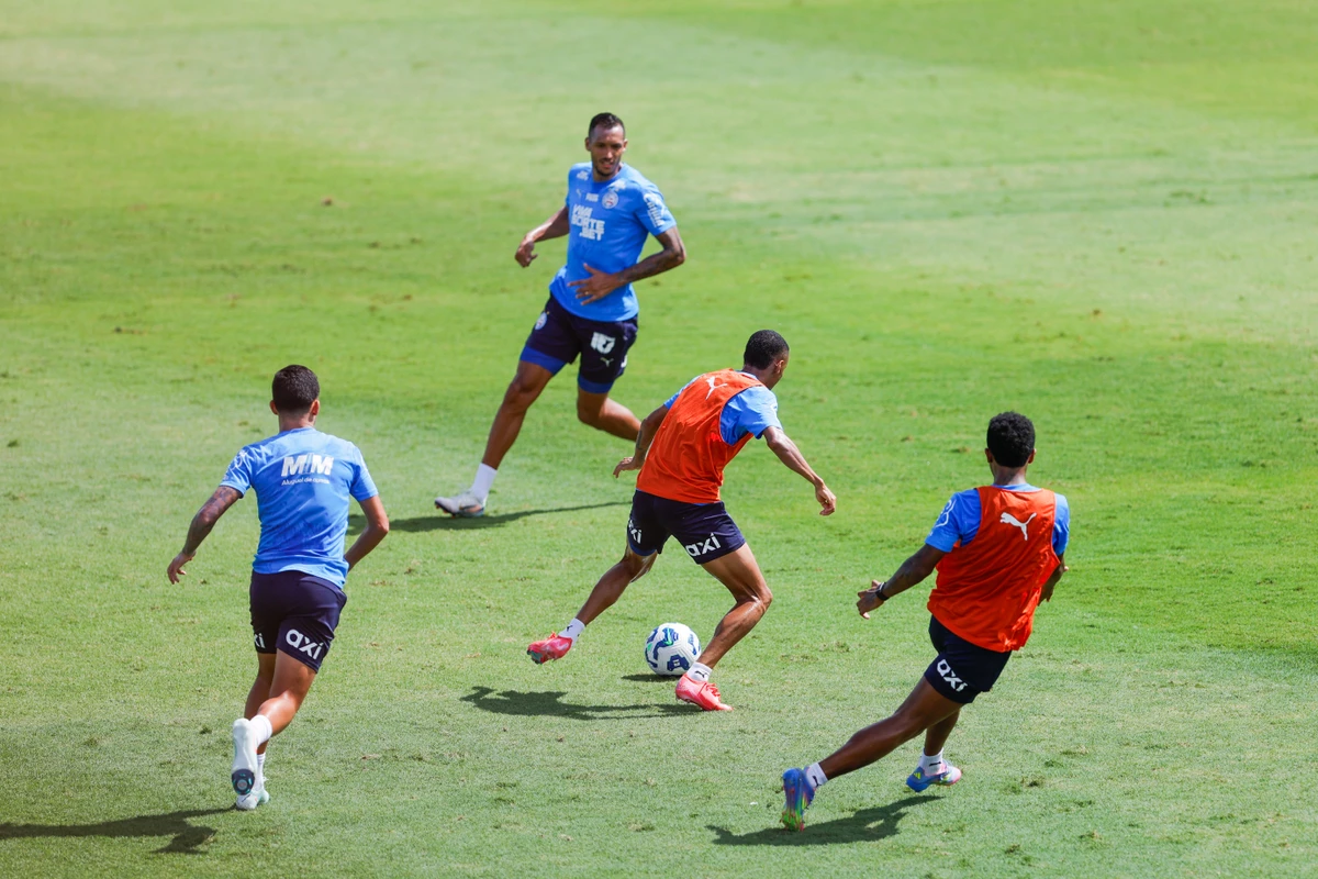 Elenco do Bahia em preparação para encarar o Bragantino  por Divulgação/EC Bahia