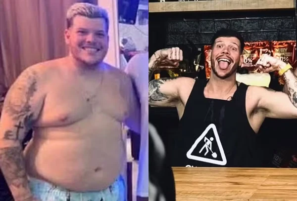 Antes e depois de Ferrugem por Reprodução/Instagram
